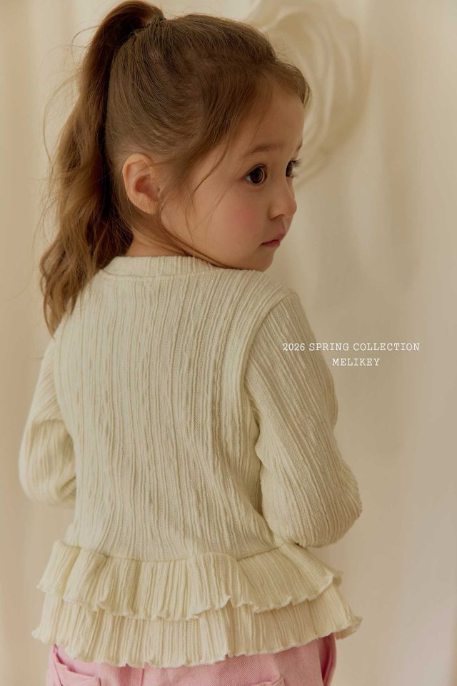 Melikey - Korean Children Fashion - #Kfashion4kids - Tutu Frill Cardigan - 8