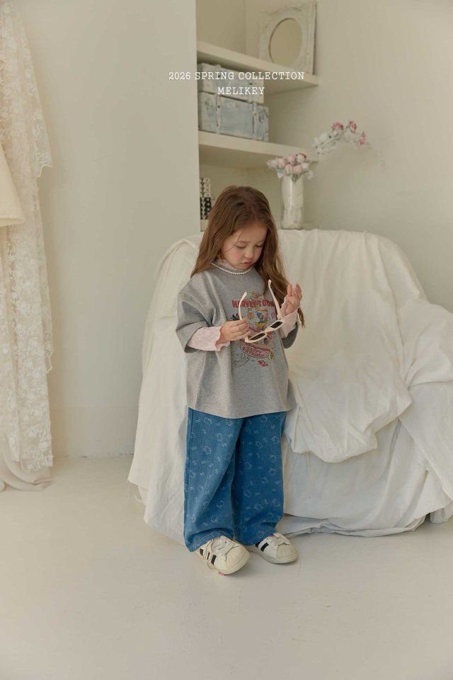 Melikey - Korean Children Fashion - #Kfashion4kids - Kitsch Denim Pants - 7