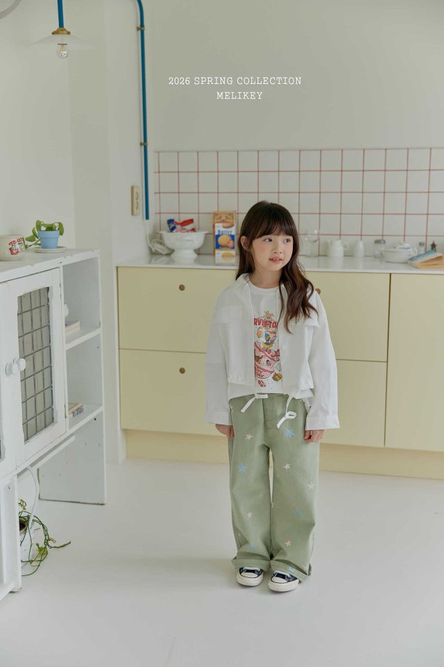 Melikey - Korean Children Fashion - #Kfashion4kids - Star Embroidered Pants - 10