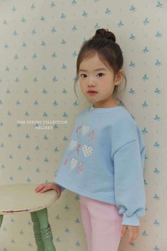 Melikey - Korean Children Fashion - #Kfashion4kids - Paris Heart Sweatshirt - 8