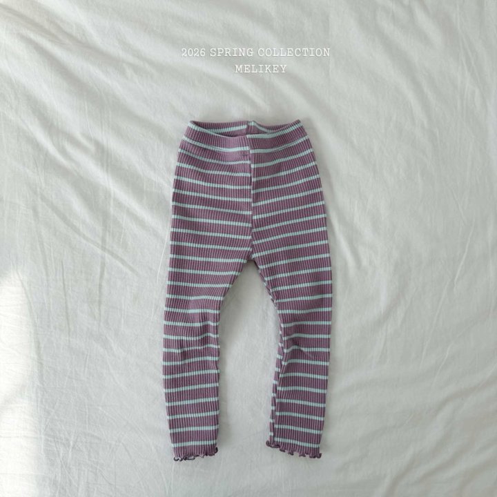 Melikey - Korean Children Fashion - #Kfashion4kids - Poppy Stripe Leggings - 6