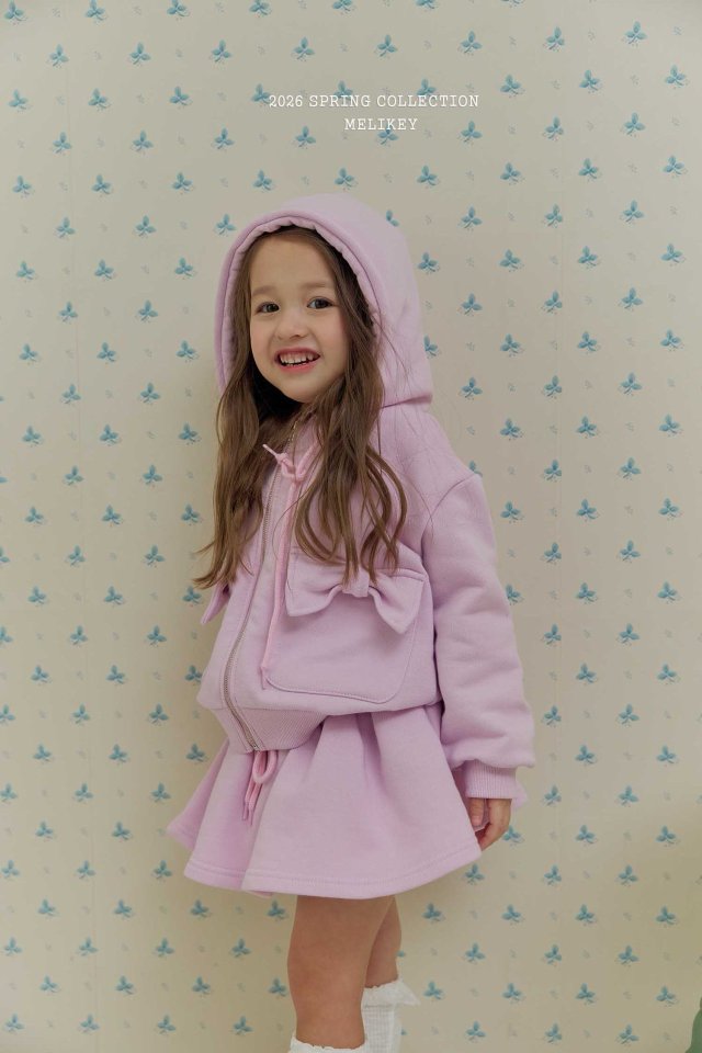 Melikey - Korean Children Fashion - #childofig - Ribbon Pocket Hood Zip-Up - 10