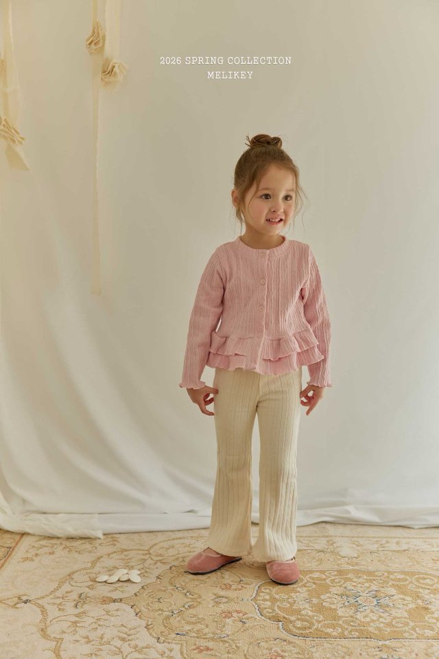 Melikey - Korean Children Fashion - #childofig - Chain Jacquard Bootcut Pants - 9