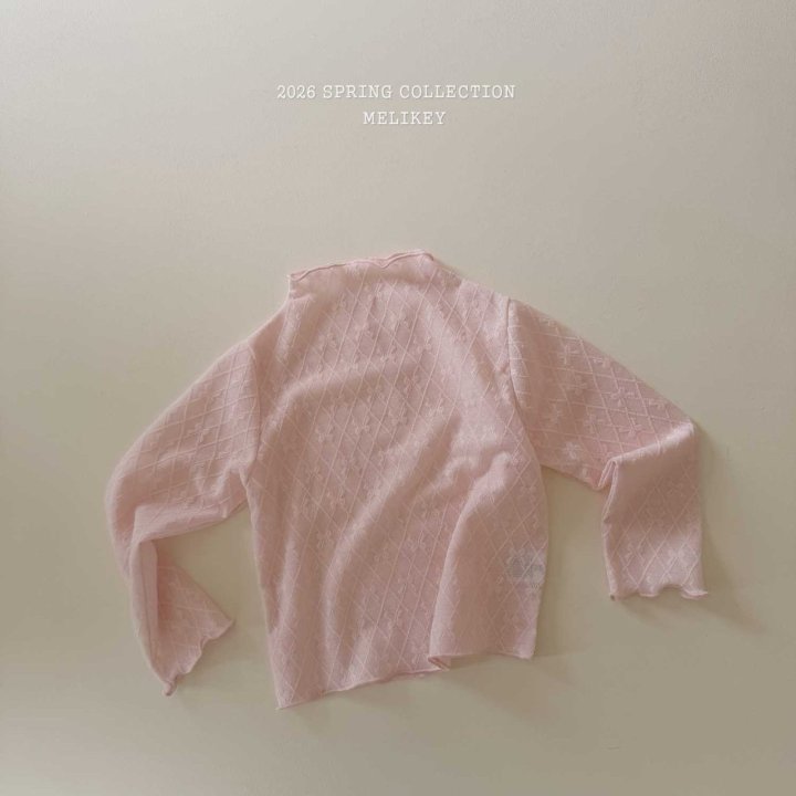 Melikey - Korean Children Fashion - #childofig - Ribbon Mesh Tee - 3