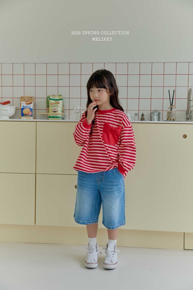 Melikey - Korean Children Fashion - #childofig - Heart Bermuda Pants - 11