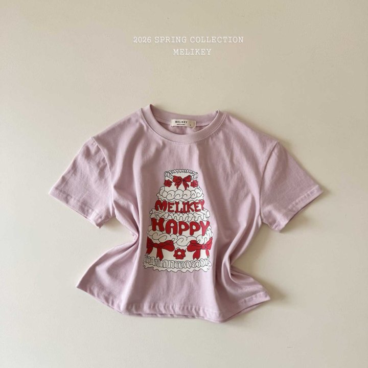 Melikey - Korean Children Fashion - #childrensboutique - Cake Short Sleeve Tee - 6