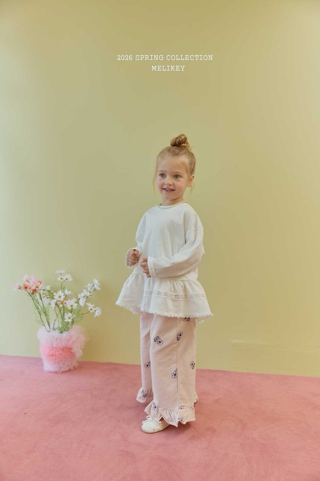 Melikey - Korean Children Fashion - #childrensboutique - Ria Lace Frill Tee - 7
