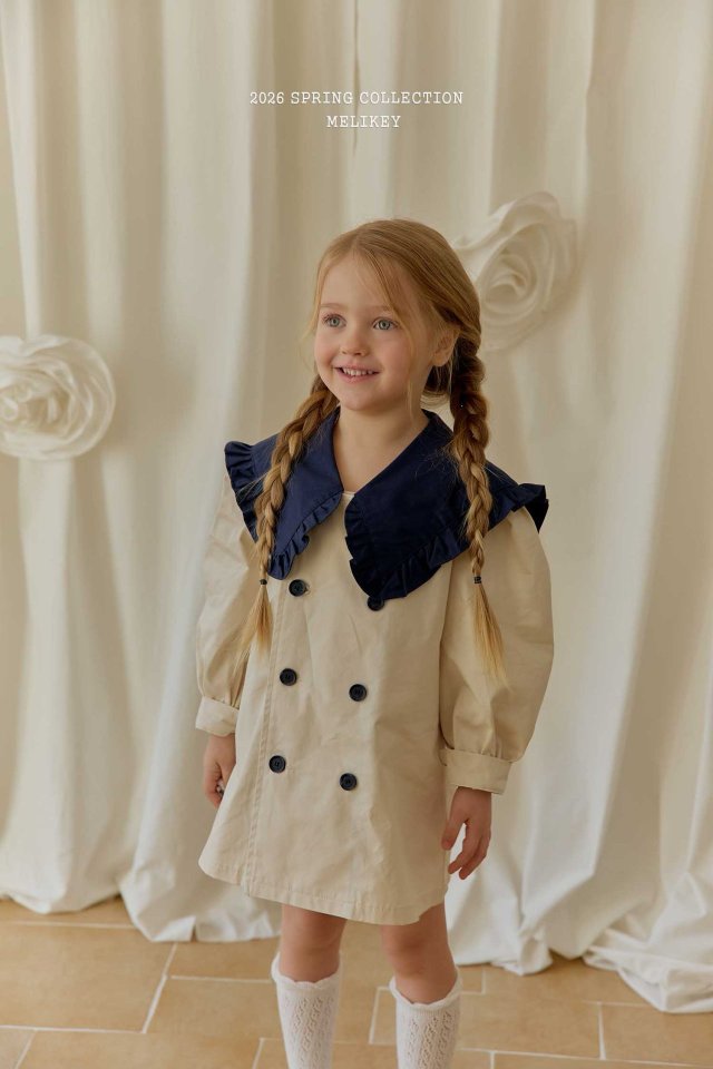 Melikey - Korean Children Fashion - #designkidswear - Color Block Sailor Double One-piece - 10