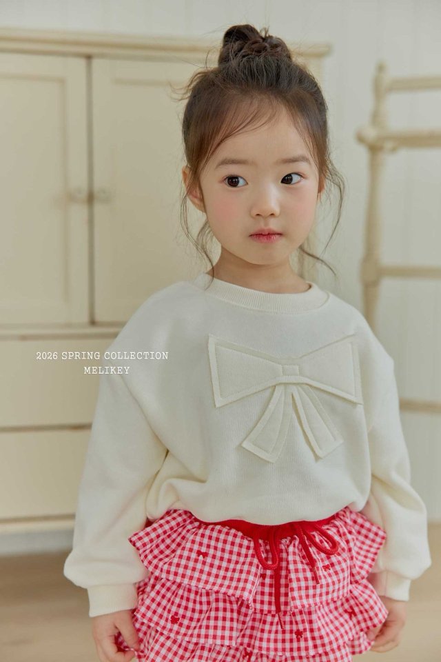 Melikey - Korean Children Fashion - #designkidswear - Butterfly Ribbon Sweatshirt - 10