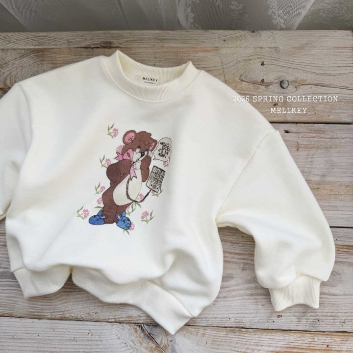 Melikey - Korean Children Fashion - #designkidswear - Call Me Bear Sweatshirt - 6