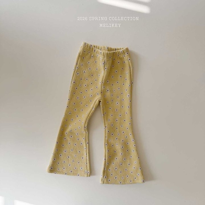 Melikey - Korean Children Fashion - #designkidswear - Spring Daisy Bootcut Pants - 5