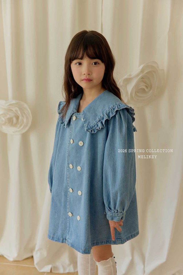 Melikey - Korean Children Fashion - #discoveringself - Denim Sailor Double One-piece - 9