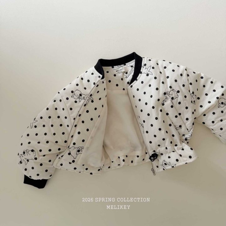 Melikey - Korean Children Fashion - #discoveringself - Rabbit Shirred Bomber Jacket - 5