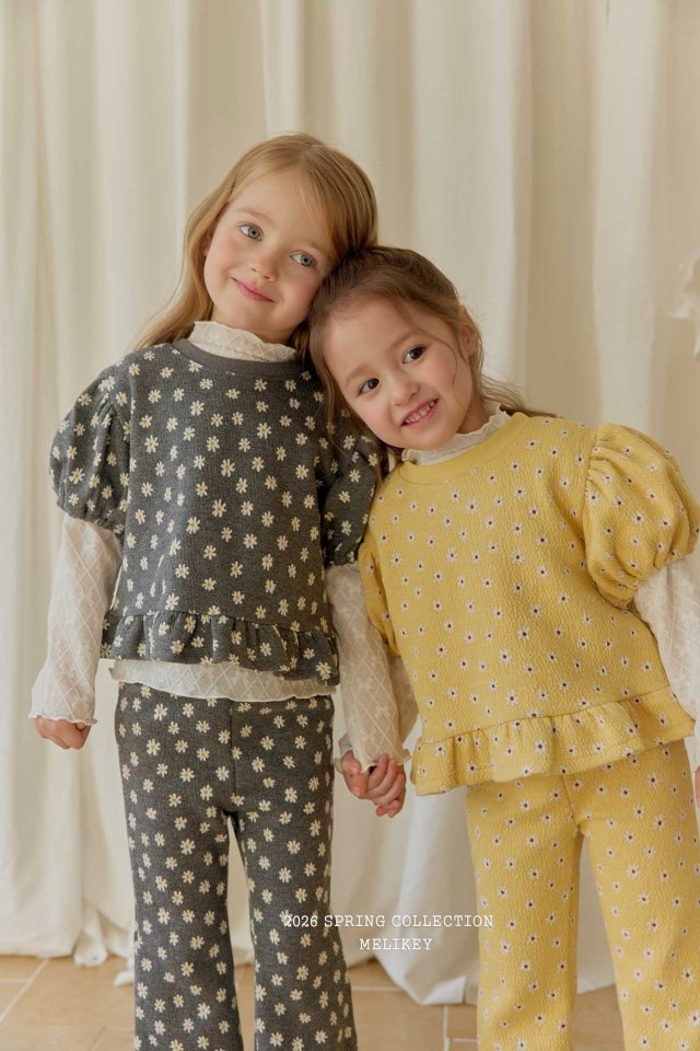 Melikey - Korean Children Fashion - #discoveringself - Daisy Frill Tee - 11