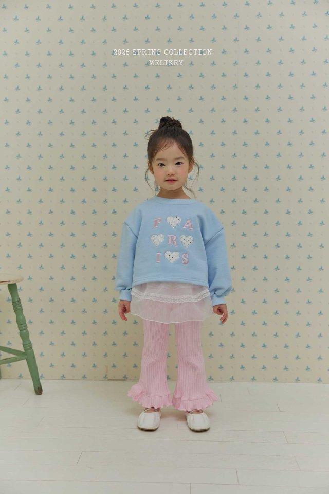 Melikey - Korean Children Fashion - #discoveringself - Ribbed Frill Bootcut Pants - 7