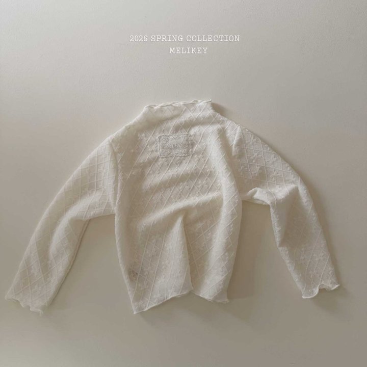 Melikey - Korean Children Fashion - #discoveringself - Ribbon Mesh Tee - 6