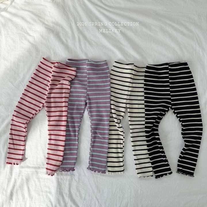 Melikey - Korean Children Fashion - #discoveringself - Poppy Stripe Leggings