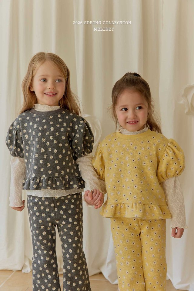 Melikey - Korean Children Fashion - #fashionkids - Daisy Frill Tee - 12