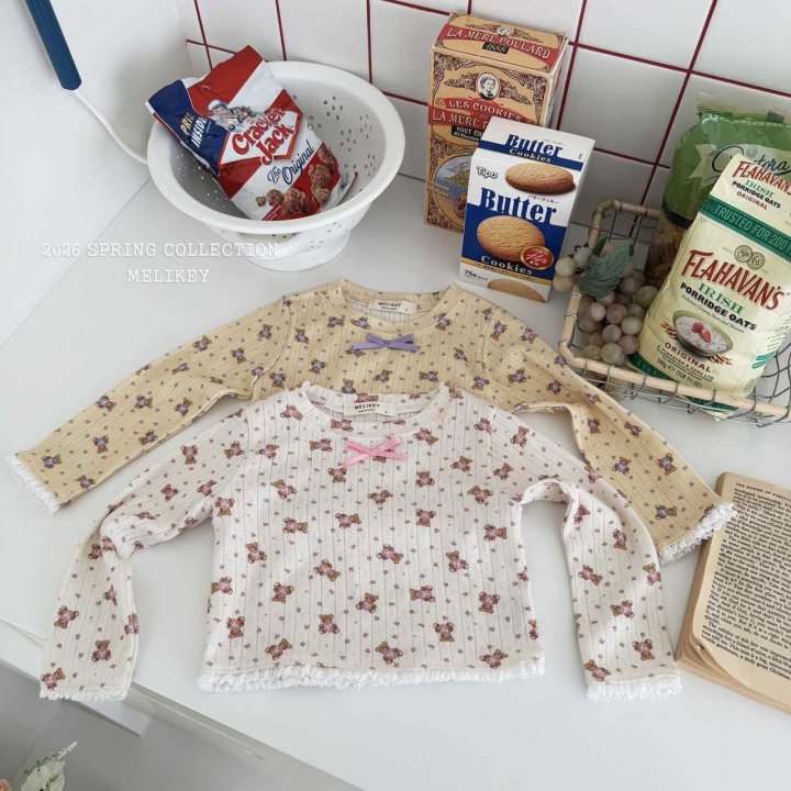 Melikey - Korean Children Fashion - #fashionkids - Love Bear Tee