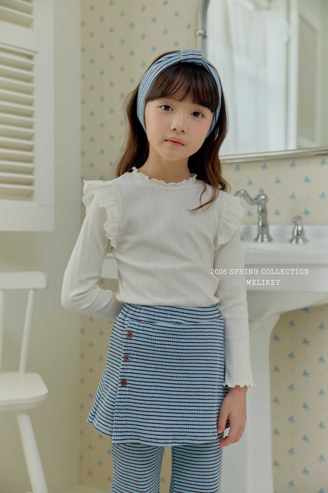 Melikey - Korean Children Fashion - #fashionkids - Frill Wing Tee - 12
