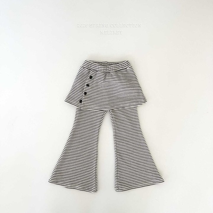 Melikey - Korean Children Fashion - #kidsshorts - Wrap Bootcut Pants - 3