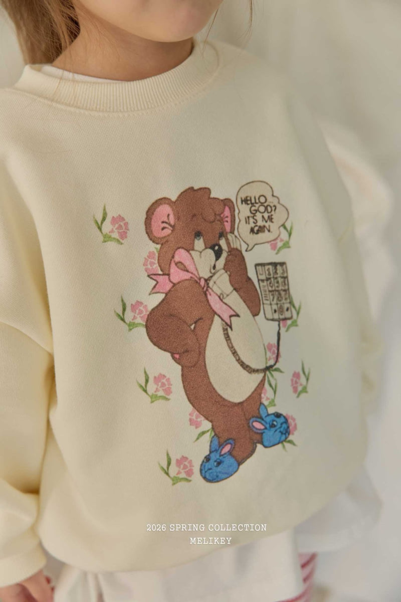 Melikey - Korean Children Fashion - #kidsshorts - Call Me Bear Sweatshirt - 9