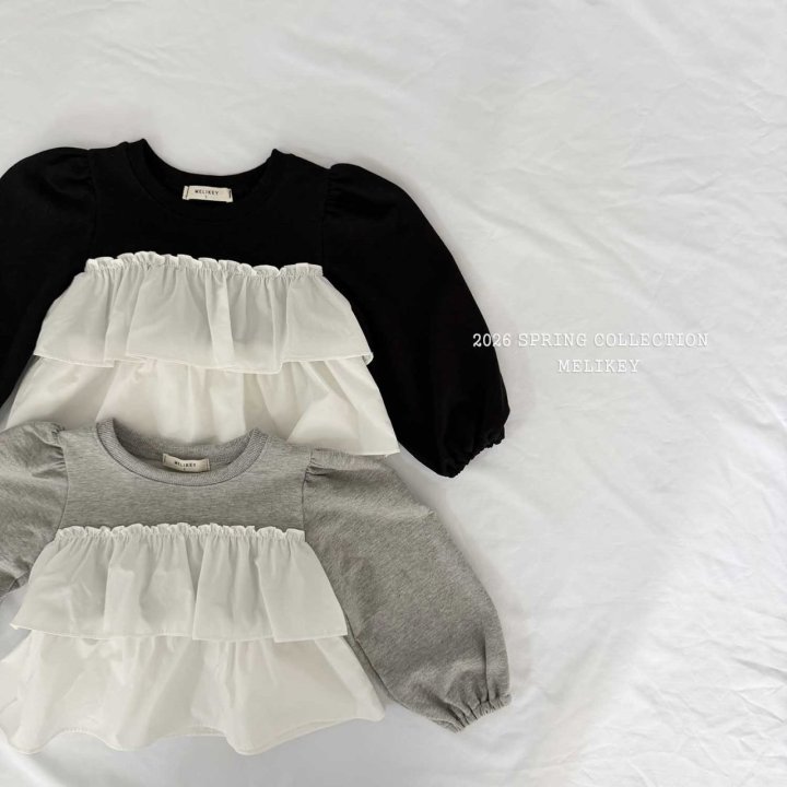 Melikey - Korean Children Fashion - #kidsshorts - Rose Tiered Blouse - 3