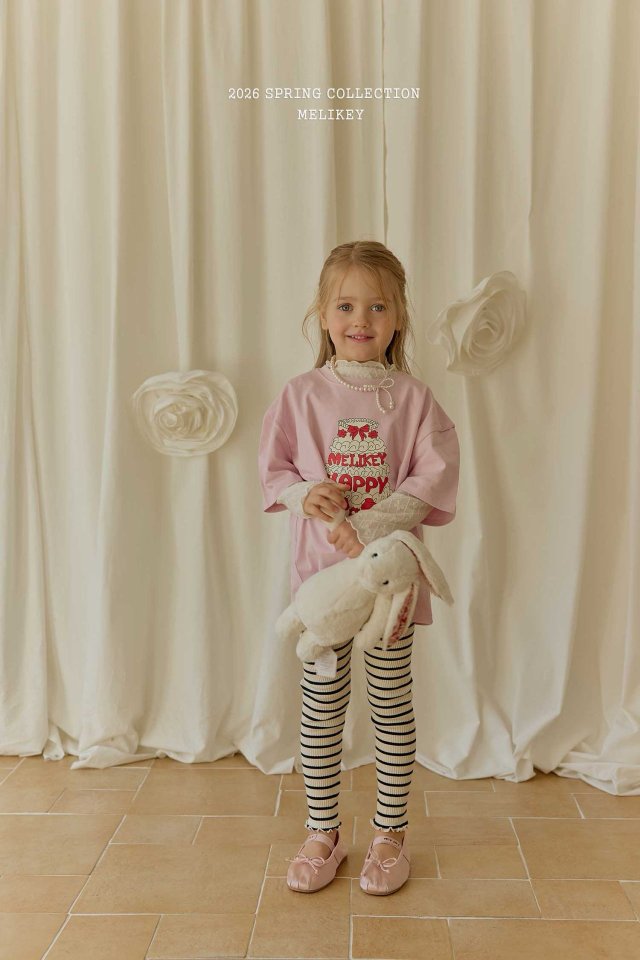 Melikey - Korean Children Fashion - #kidsstore - Cake Short Sleeve Tee - 11