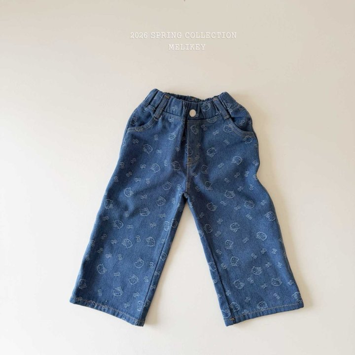 Melikey - Korean Children Fashion - #kidsstore - Kitsch Denim Pants - 5