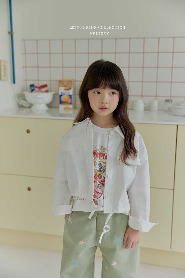 Melikey - Korean Children Fashion - #kidsstore - Star Embroidered Pants - 8