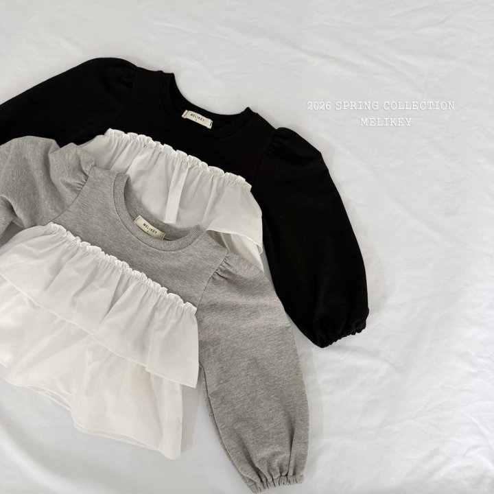 Melikey - Korean Children Fashion - #kidsshorts - Rose Tiered Blouse - 4