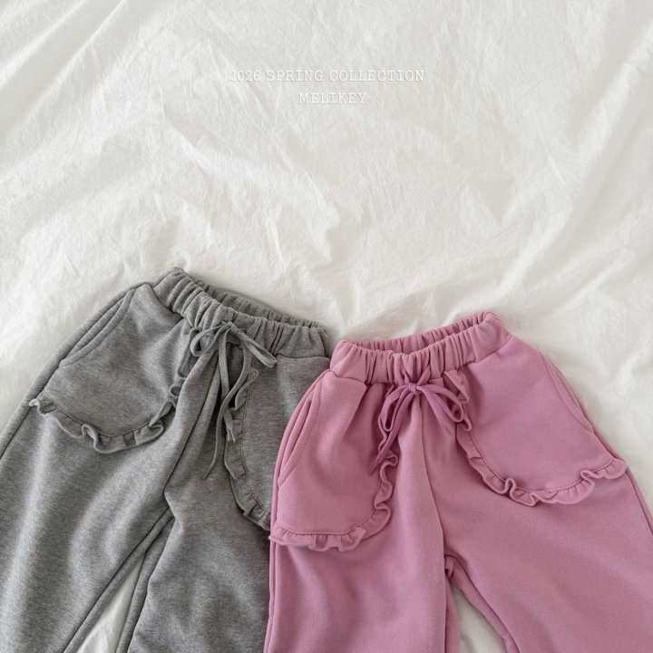 Melikey - Korean Children Fashion - #kidsstore - Out Frill Pants - 3