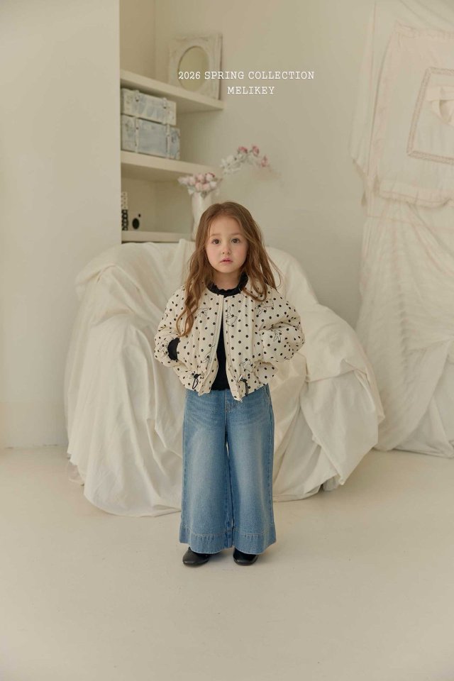 Melikey - Korean Children Fashion - #kidzfashiontrend - Rabbit Shirred Bomber Jacket - 9