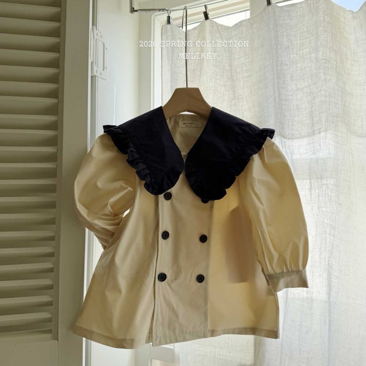 Melikey - Korean Children Fashion - #littlefashionista - Color Block Sailor Double One-piece