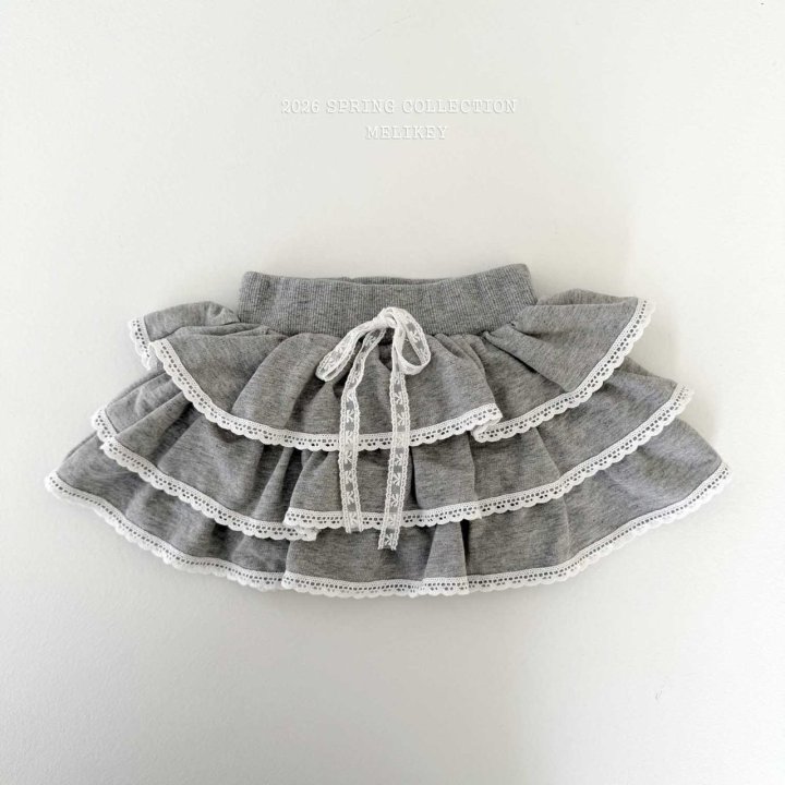 Melikey - Korean Children Fashion - #Kfashion4kids - Ellie Lace Tiered Skirt - 4