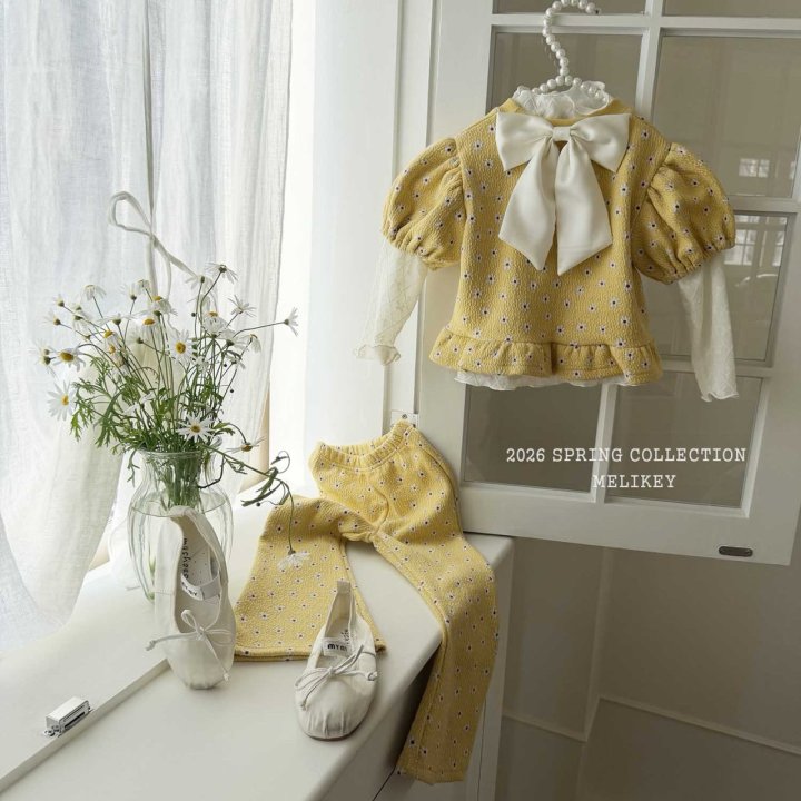 Melikey - Korean Children Fashion - #littlefashionista - Daisy Frill Tee - 3