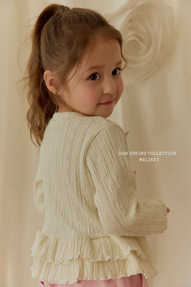 Melikey - Korean Children Fashion - #littlefashionista - Tutu Frill Cardigan - 9