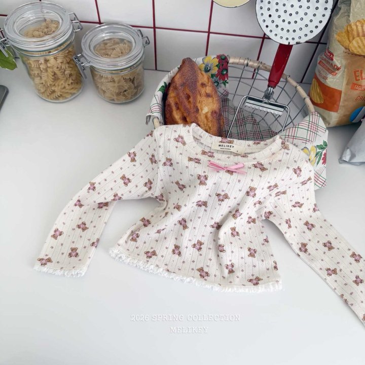 Melikey - Korean Children Fashion - #littlefashionista - Love Bear Tee - 6