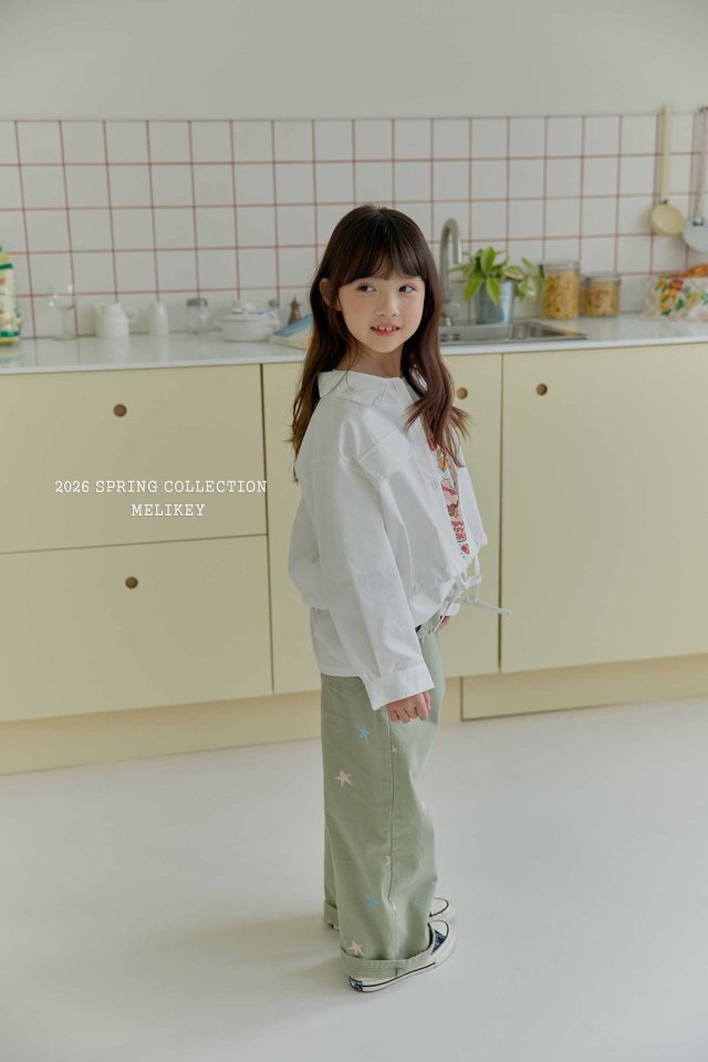 Melikey - Korean Children Fashion - #littlefashionista - Star Embroidered Pants - 11