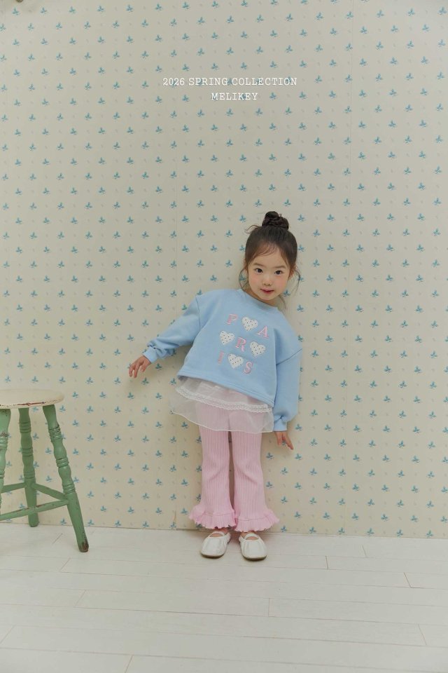 Melikey - Korean Children Fashion - #littlefashionista - Paris Heart Sweatshirt - 9