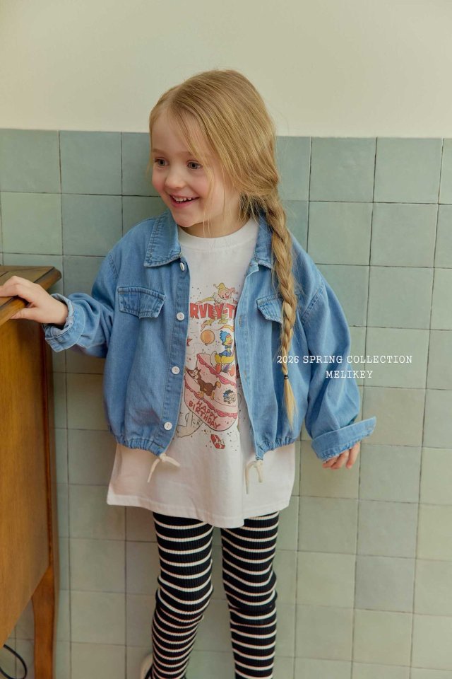 Melikey - Korean Children Fashion - #littlefashionista - Hooded Denim Shirt - 9