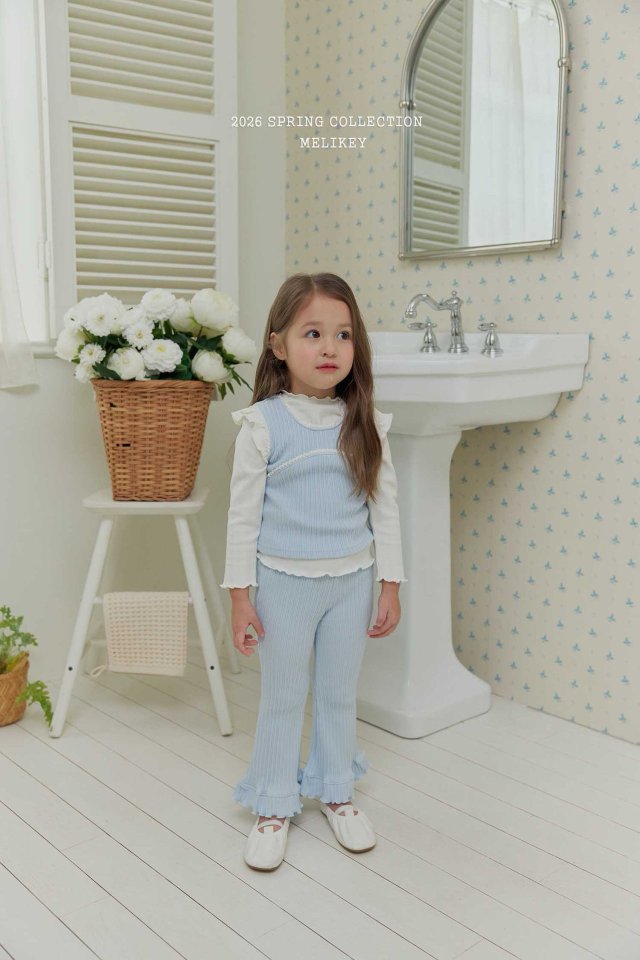 Melikey - Korean Children Fashion - #littlefashionista - Celine Lace Sleeveless Tee - 8
