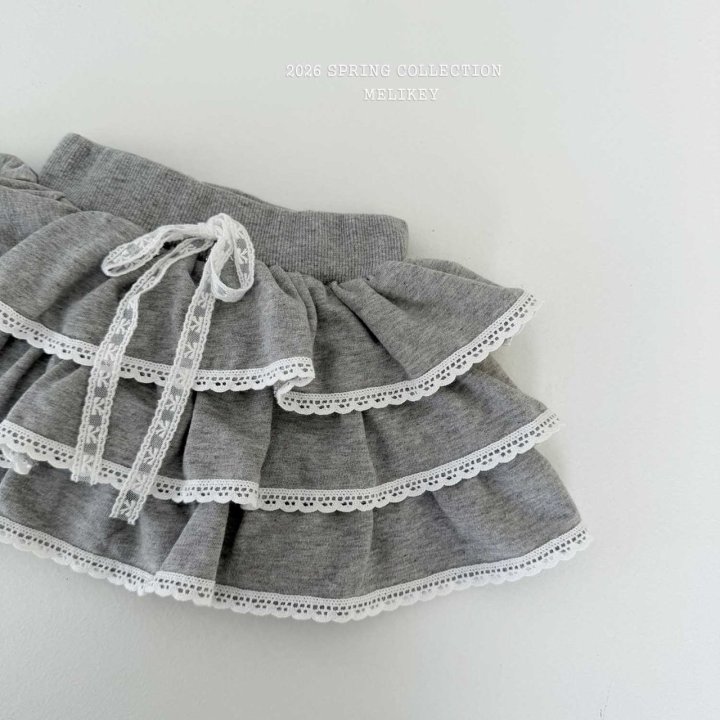 Melikey - Korean Children Fashion - #magicofchildhood - Ellie Lace Tiered Skirt - 5