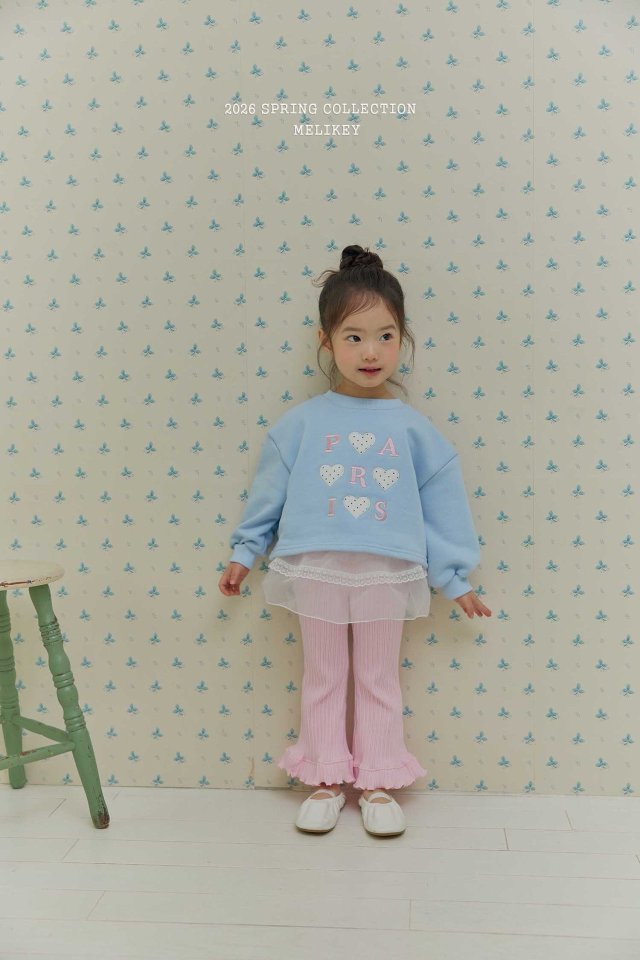 Melikey - Korean Children Fashion - #magicofchildhood - Paris Heart Sweatshirt - 10
