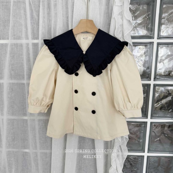 Melikey - Korean Children Fashion - #minifashionista - Color Block Sailor Double One-piece - 3