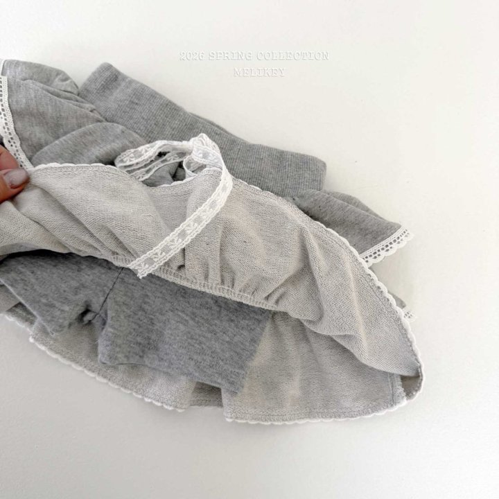 Melikey - Korean Children Fashion - #minifashionista - Ellie Lace Tiered Skirt - 6