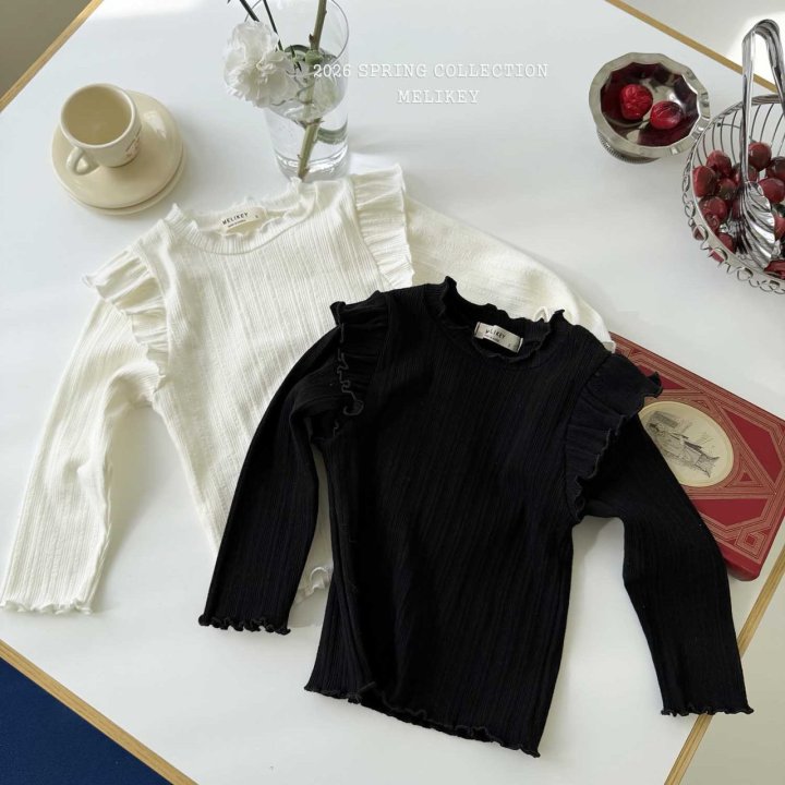 Melikey - Korean Children Fashion - #minifashionista - Frill Wing Tee - 5