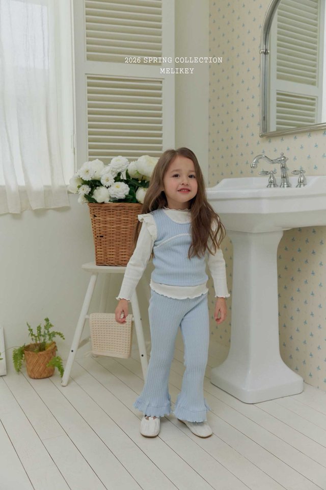 Melikey - Korean Children Fashion - #minifashionista - Celine Lace Sleeveless Tee - 10