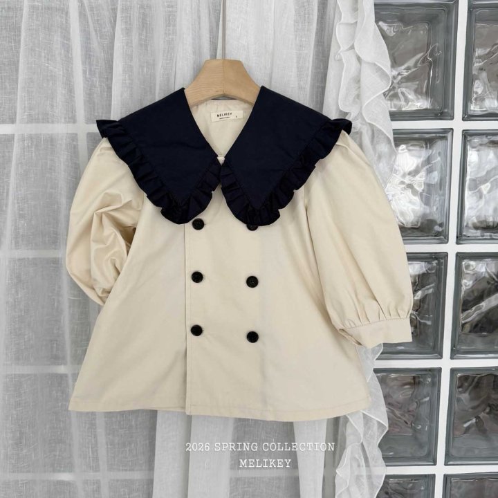 Melikey - Korean Children Fashion - #minifashionista - Color Block Sailor Double One-piece - 4