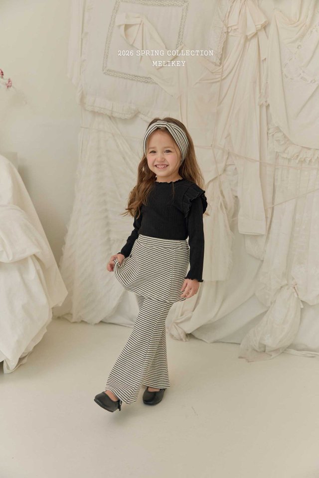 Melikey - Korean Children Fashion - #prettylittlegirls - Wrap Bootcut Pants - 10